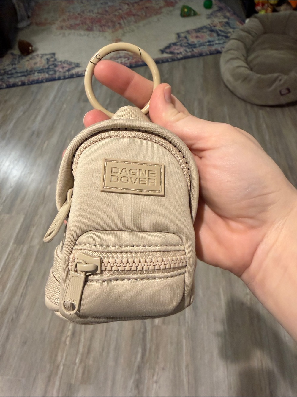 Dagne Dover Dakota Keychain Mini Backpack Khaki